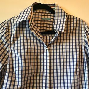 J. McLaughlin Plaid Button Down Shirt (Size 6)